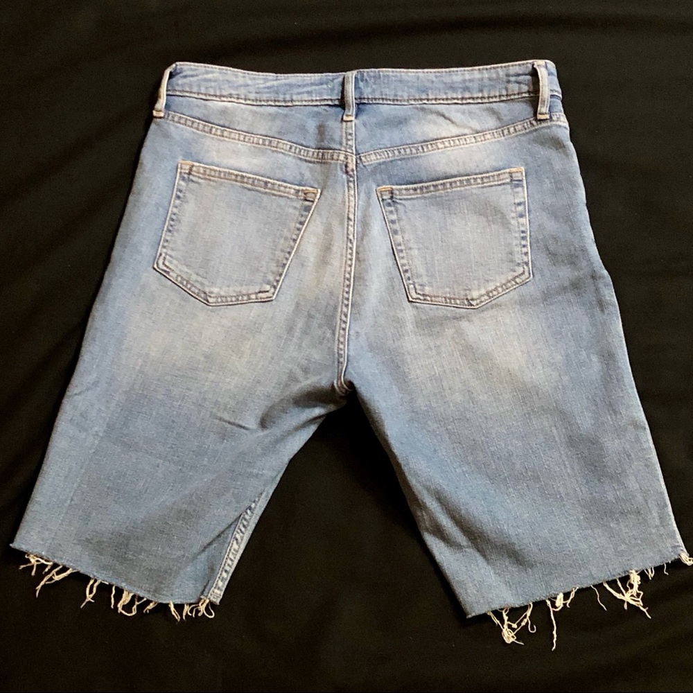 Denim Midi Shorts